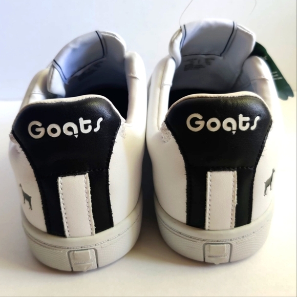 GOATS Slip On Sneakers Platform White Leather Hook Loop Chunky Women's 8.5 Retro - Picture 13 of 15